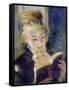 Girl Reading, 1874-Pierre-Auguste Renoir-Framed Stretched Canvas