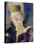 Girl Reading, 1874-Pierre-Auguste Renoir-Stretched Canvas