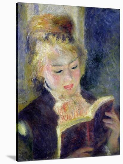 Girl Reading, 1874-Pierre-Auguste Renoir-Stretched Canvas