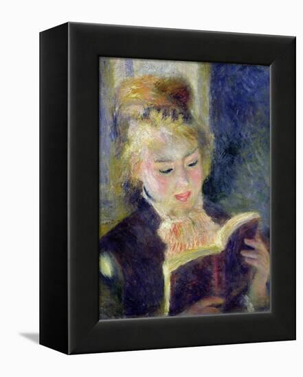 Girl Reading, 1874-Pierre-Auguste Renoir-Framed Stretched Canvas