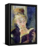 Girl Reading, 1874-Pierre-Auguste Renoir-Framed Stretched Canvas