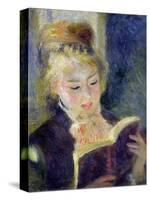 Girl Reading, 1874-Pierre-Auguste Renoir-Stretched Canvas