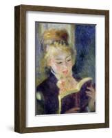 Girl Reading, 1874-Pierre-Auguste Renoir-Framed Giclee Print