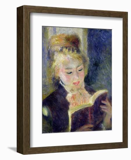 Girl Reading, 1874-Pierre-Auguste Renoir-Framed Giclee Print