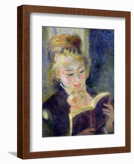 Girl Reading, 1874-Pierre-Auguste Renoir-Framed Giclee Print