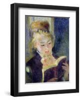 Girl Reading, 1874-Pierre-Auguste Renoir-Framed Giclee Print