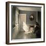 Girl Reading a Letter in an Interior, 1908-Peter Vilhelm Ilsted-Framed Giclee Print