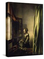 Girl Reading a Letter-Johannes Vermeer-Stretched Canvas