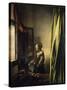 Girl Reading a Letter-Johannes Vermeer-Stretched Canvas