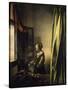 Girl Reading a Letter-Johannes Vermeer-Stretched Canvas