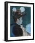 Girl Reading a Newspaper-Louis Anquetin-Framed Giclee Print