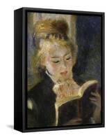 Girl Reading, c.1874-Pierre-Auguste Renoir-Framed Stretched Canvas