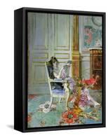 Girl Reading in a Salon, 1876-Giovanni Boldini-Framed Stretched Canvas