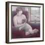 Girl Reading in Armchair-Ruth Addinall-Framed Giclee Print