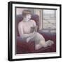 Girl Reading in Armchair-Ruth Addinall-Framed Giclee Print