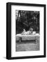 Girl Reading on Bench-Philip Gendreau-Framed Photographic Print