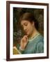 Girl Reading (Possibly Kate Dickens)-Charles Edward Perugini-Framed Giclee Print