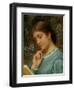 Girl Reading (Possibly Kate Dickens)-Charles Edward Perugini-Framed Giclee Print