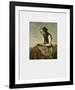 Girl Reading-Jean-Baptiste-Camille Corot-Framed Art Print