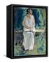 Girl Reading-Henri Lebasque-Framed Stretched Canvas