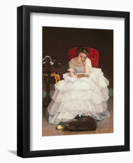 Girl Reading-Alfred Emile Léopold Stevens-Framed Giclee Print