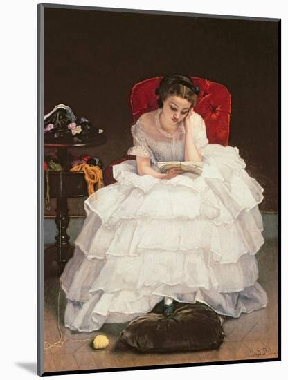 Girl Reading-Alfred Emile Léopold Stevens-Mounted Giclee Print