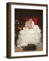 Girl Reading-Alfred Emile Léopold Stevens-Framed Giclee Print