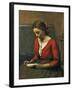 Girl Reading-Jean-Baptiste-Camille Corot-Framed Giclee Print