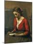 Girl Reading-Jean-Baptiste-Camille Corot-Mounted Giclee Print