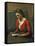 Girl Reading-Jean-Baptiste-Camille Corot-Framed Stretched Canvas