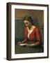 Girl Reading-Jean-Baptiste-Camille Corot-Framed Giclee Print