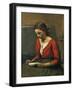 Girl Reading-Jean-Baptiste-Camille Corot-Framed Giclee Print