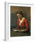 Girl Reading-Jean-Baptiste-Camille Corot-Framed Giclee Print