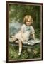 Girl Reads on Bench-Edouard Cabane-Framed Art Print