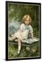 Girl Reads on Bench-Edouard Cabane-Framed Art Print