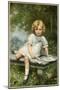 Girl Reads on Bench-Edouard Cabane-Mounted Art Print