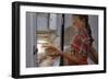 Girl Removing Raspberries from Freezer-William P. Gottlieb-Framed Photographic Print