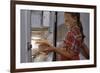 Girl Removing Raspberries from Freezer-William P. Gottlieb-Framed Photographic Print