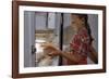 Girl Removing Raspberries from Freezer-William P. Gottlieb-Framed Photographic Print