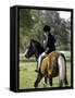 Girl Riding on a Pony-null-Framed Stretched Canvas