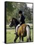 Girl Riding on a Pony-null-Framed Stretched Canvas