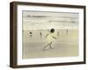 Girl Running on Beach-Nora Hernandez-Framed Giclee Print