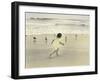 Girl Running on Beach-Nora Hernandez-Framed Giclee Print