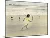 Girl Running on Beach-Nora Hernandez-Mounted Giclee Print