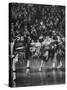 Girl's Basketball-Francis Miller-Stretched Canvas