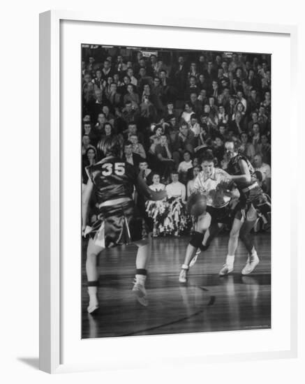 Girl's Basketball-Francis Miller-Framed Photographic Print