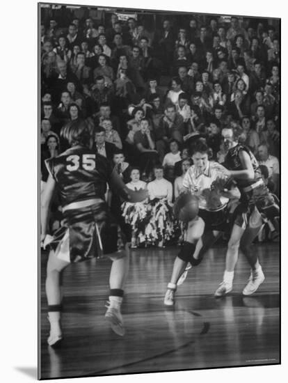 Girl's Basketball-Francis Miller-Mounted Photographic Print