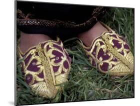 Girl's Embroidered Babouches (Slippers), Morocco-Merrill Images-Mounted Premium Photographic Print