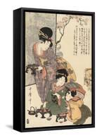 Girl's Festival (Hinamatsuri)-Kitagawa Utamaro-Framed Stretched Canvas