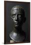 Girl's Head in Bronze-null-Framed Giclee Print